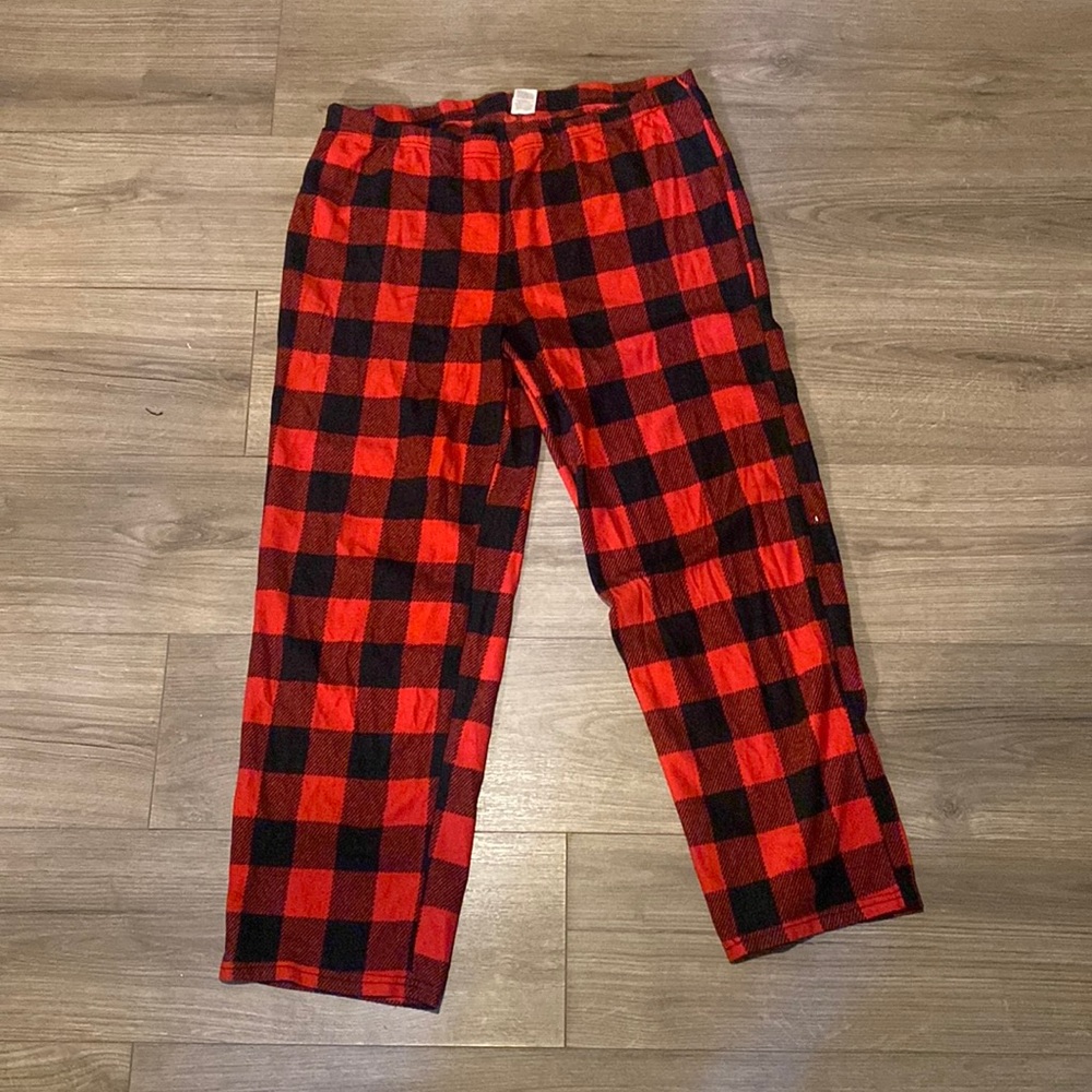 Red & Black Plaid Pajama Pants